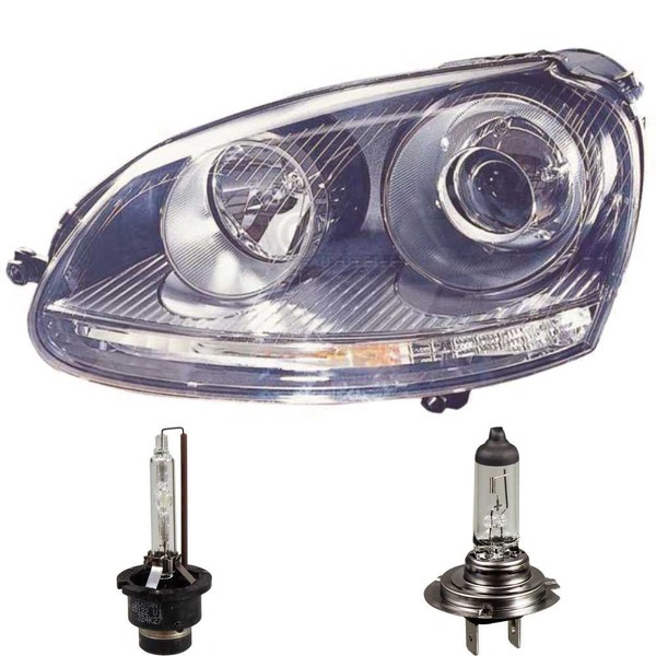 Xenon Scheinwerfer Links FüR VW Golf V 5 1K Bj 03-08 D2S+H7 Inkl Lampen 56756287-image