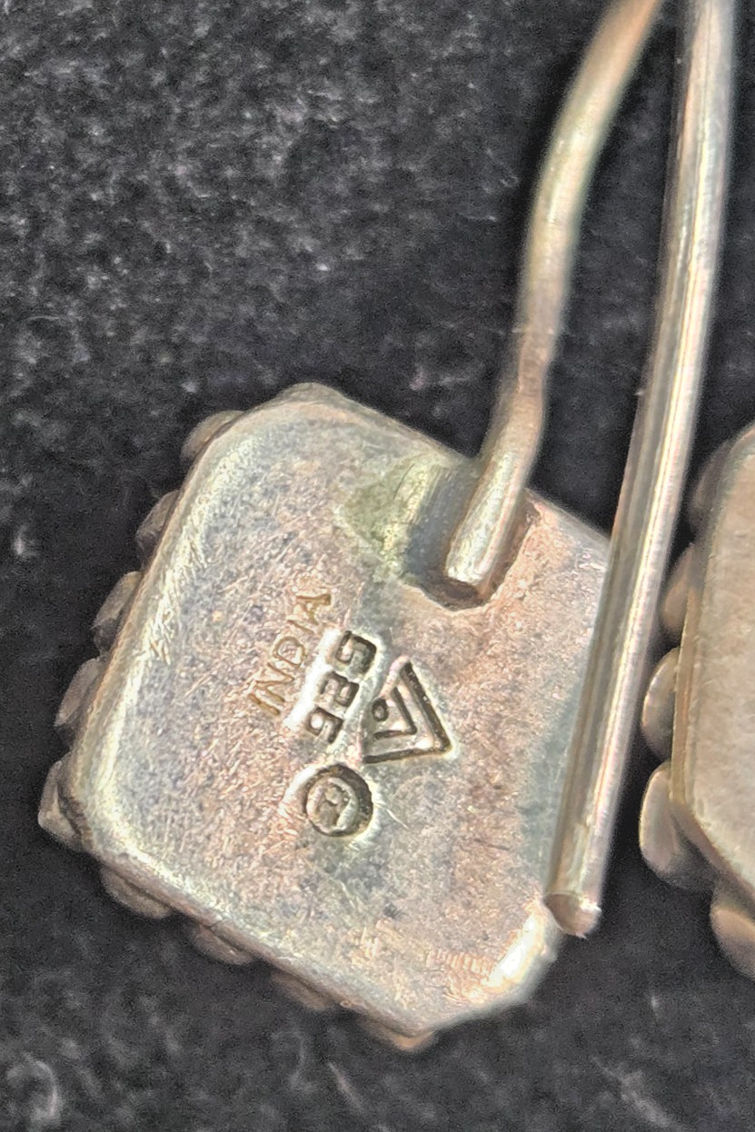 Silpada 925 Sterling Button Frame Freshwater Pear… - image 6