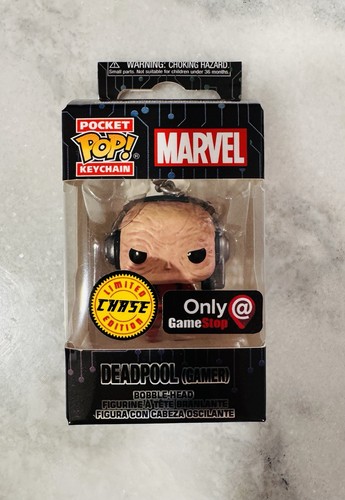 Funko Pocket Pop! Portachiavi: Marvel – Deadpool (Gamer) – Esclusiva Gamestop, Altezza 3,8 Cm
