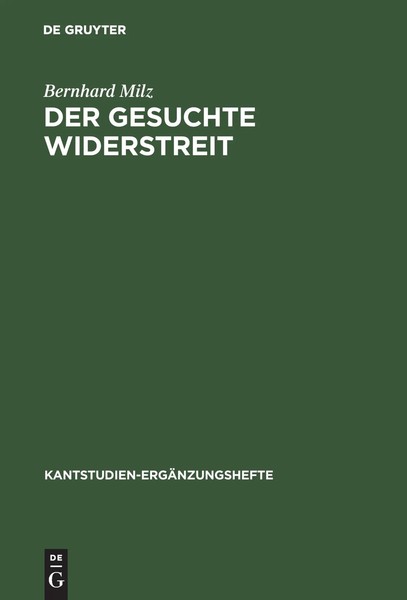 Der Gesuchte Widerstreit Die Antinomie In Kants Kritik Der Praktischen Vernunft-image