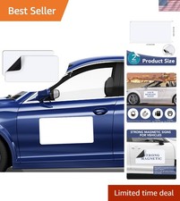 2Pcs Blank Car Magnets, 24x12 Inch Cars Door Magnet Signs Rounded Corners Fle...