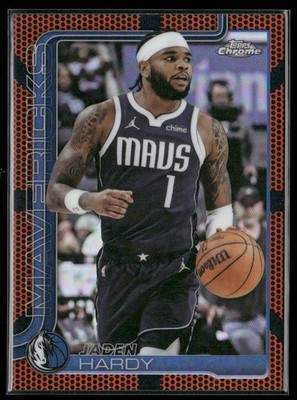 Jaden Hardy 2025-26 Topps Chrome Basketball Refractor #60 Dallas Mavericks
