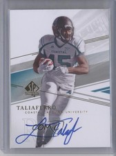 2014 SP Authentic Auto Lorenzo Taliaferro #87 Auto 4m6