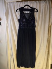 Navy blue sequin formal dress, size 11