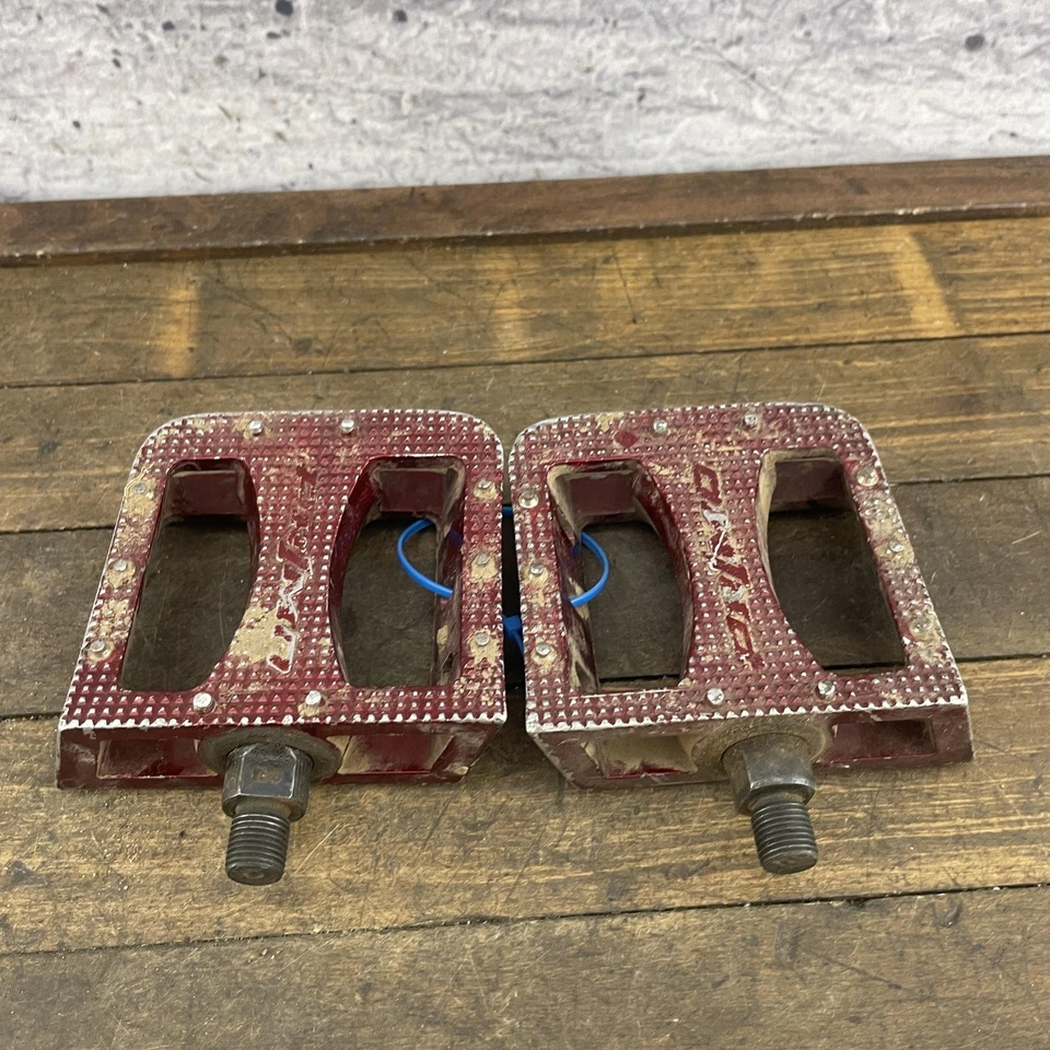 PRIMO BMX Plataforma Pedales Rojo 1/2 PR1MO Aleación Freestyle Old School Par Foto 3 de 4