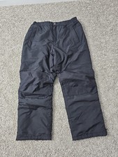 Lands' End Unisex Snow Pants Black Size 14 Husky Insulated Ski Pants