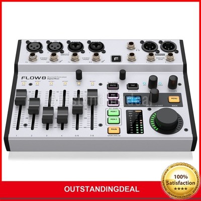 FLOW 8 Digital Mixer 8-Input 2 FX and 2   Ultra-low Noise Audio Processor #to