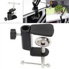 Universal Aluminum C-Clamp Mount for Desk Lamp, Mic, Camera, 12mm Thread