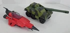 J-755 VINTAGE 1980'S HASBRO GI JOE SLUGGER & STILETTO VEHICLES