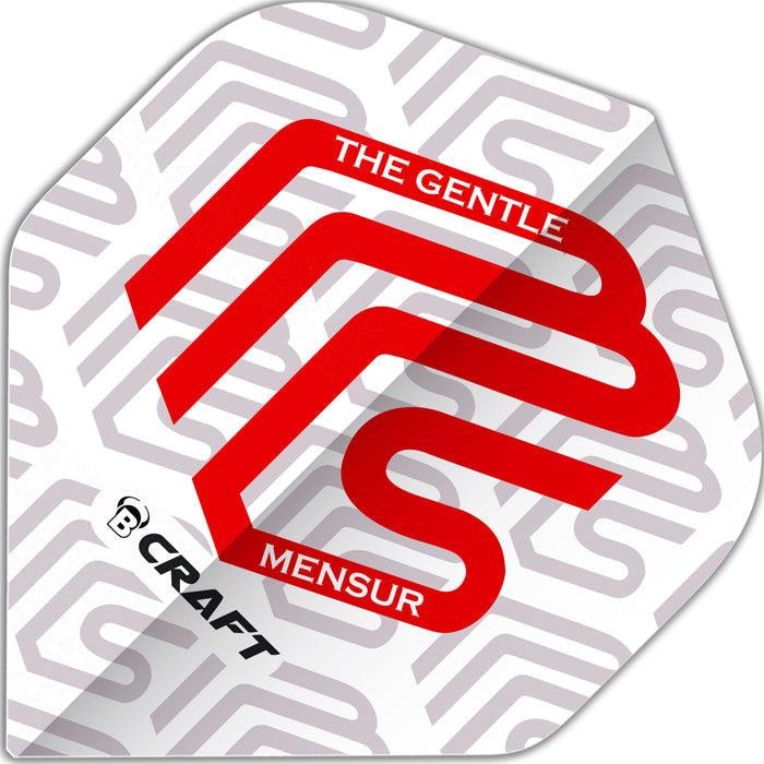 Bull's DE B-Craft White Standard A Dart Flights - Mensur Suljovic