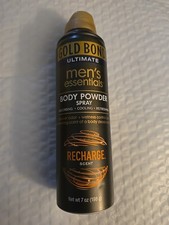 Gold Bond Ultimate Men's Essentials Body Powder Spray, 7 Oz, Recharge J12 