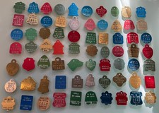 Vintage Dog License Lot Of 70- Many California-1970&rsquo;s And 80&rsquo;s-Pet Tags-Unissued