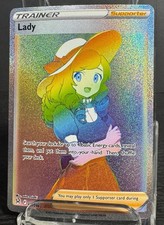 Lady 208/196 Pokémon Lost Origin Rainbow Secret Rare Near Mint on eBay