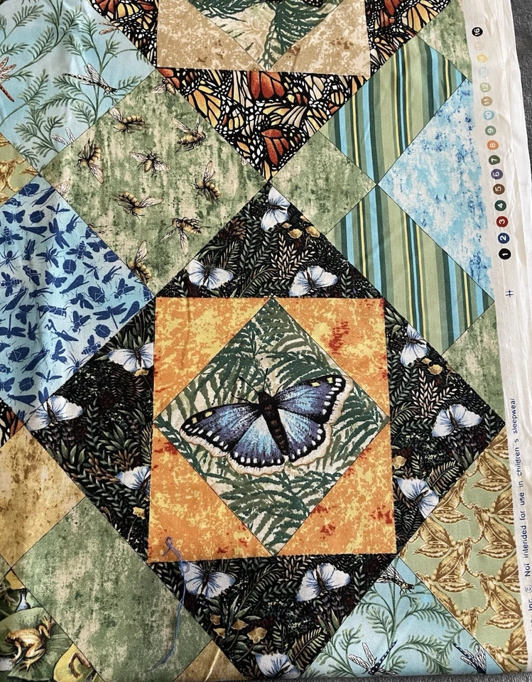 3.6 Yards Cotton Quilters ONLY Creature Comforts 5861 Springs Industries Nature - Image 3 of 4