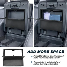 Center Console Armrest Hidden Storage Box For 2024 Toyota Tacoma Cab Accessories
