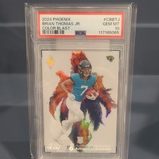 Panini Phoenix 2024 Color Blast Brian Thomas Jr. Rookie CB-12 PSA 10 Jaguars