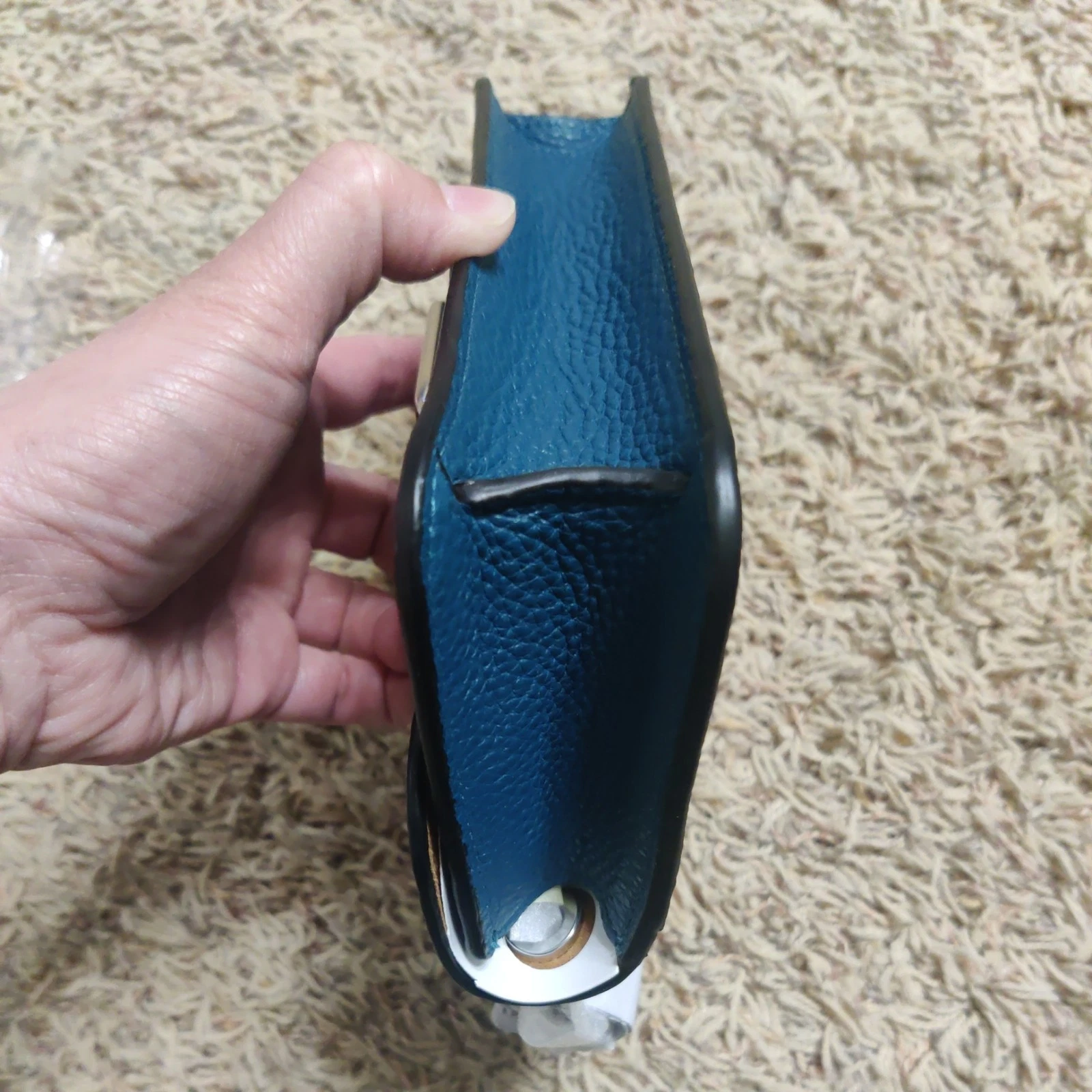 Borsa a tracolla Coach Morgan borsa jumbo in pelle floreale turchese intenso multi CE667