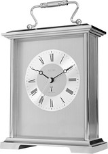 Acctim Althorp Mantel Clock Radio Controlled Quartz Polished Metal Carriage Clo