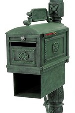 Locking Mailbox VERDE with Paper Box Secure C...