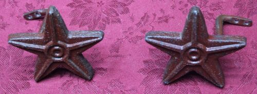 Cast Iron Star Shaped Curtain tie backs, Wall Hooks, Coat Hooks, Hat Hook, Weste - Picture 5 of 10