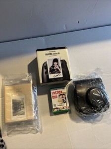Fujifilm Instax Mini 8 Instant Blk Film Camera In Box  Film + Extra Lens Album