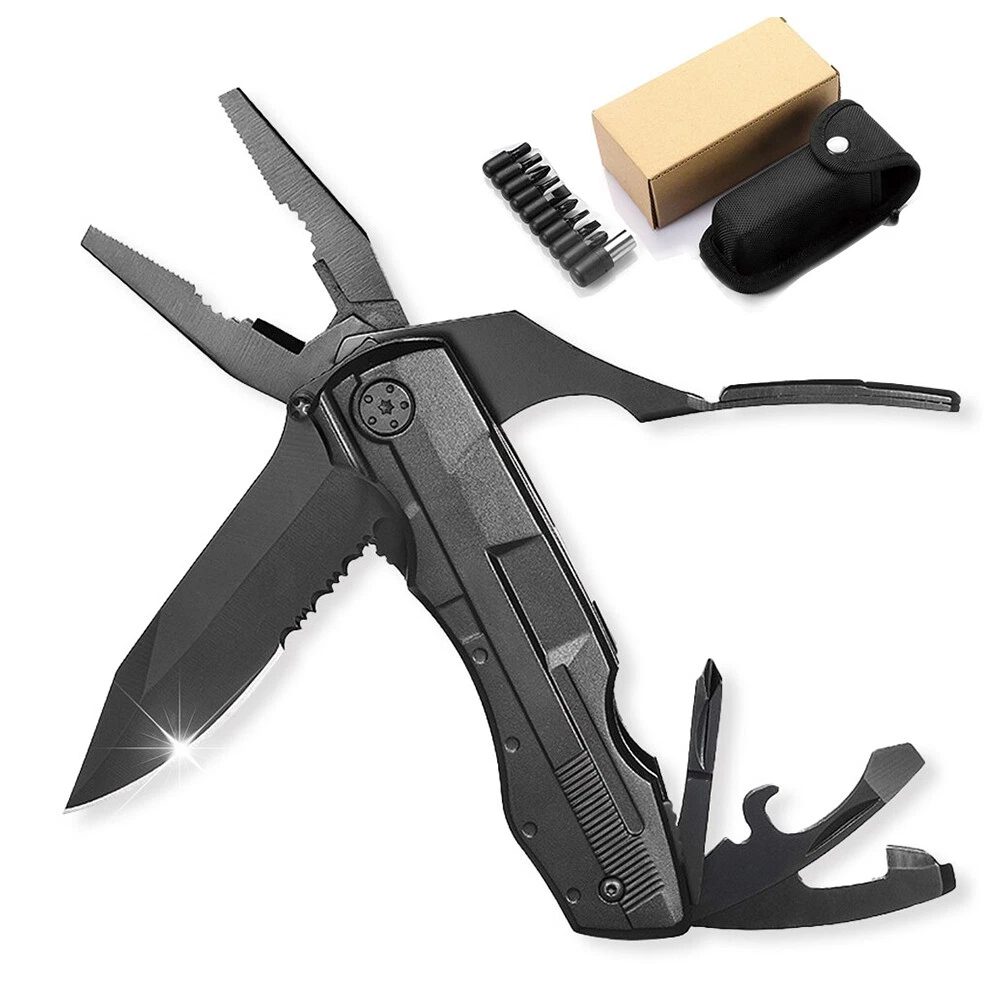 Multi Tool Knife Multipurpose Portable Outdoor Folding Pocket Compact Pliers