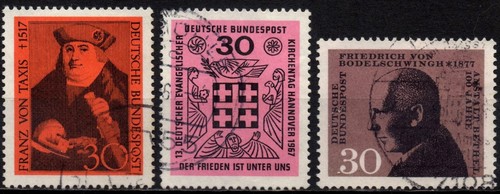 GERMANY WEST 1967 - Used 30 Pfg by Taxis Pace by Bodelschwingh #DR4