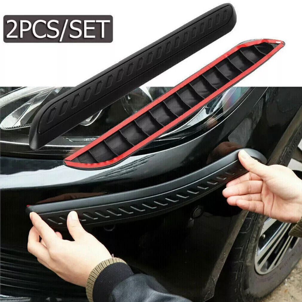 2x Car Bumper Corner Cover Protector Door Guard Anti-collision Accessories Black