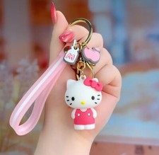 Sanrio HELLO KITTY Key Chain Keyring Bag Charm Holder Backpack Cute NEW