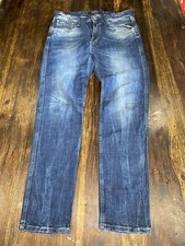 MENS REPLAY ANBASS SLIM FIT JEANS BLUE 30W 30L