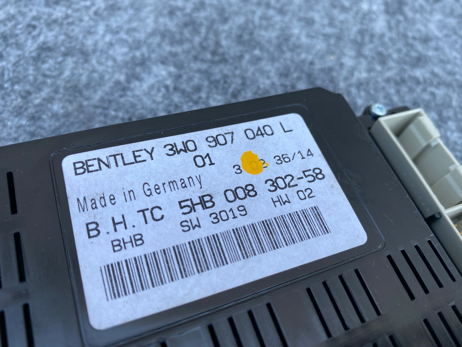 Bentley Continental GT 2011-2017 Climate control panel P/N 3W0907040L