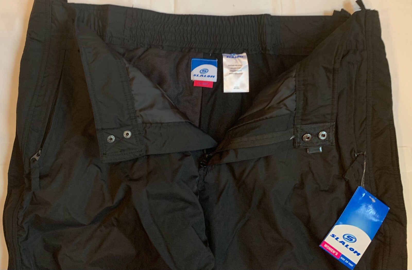 SLALOM Women's Side Zip SNOW PANTS 2X XX Water Resistant Insulated