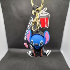 Stitch Adorable 3D Keychain With Carrying Strap Charms