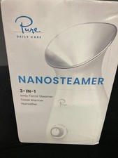 Pure Daily Care NanoSteamer Large 3-in-1 Nano Ionic Facial Steamer Silver
