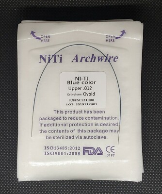 5Pcs Dental Orthodontic Super Elastic Niti Round Coated Arch Wires 5 Colors