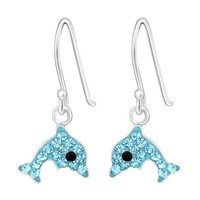 Delfin Kinder OhrhäNger Ohrringe 925 Silber FüR MäDchen Ohrstecker Schmuck