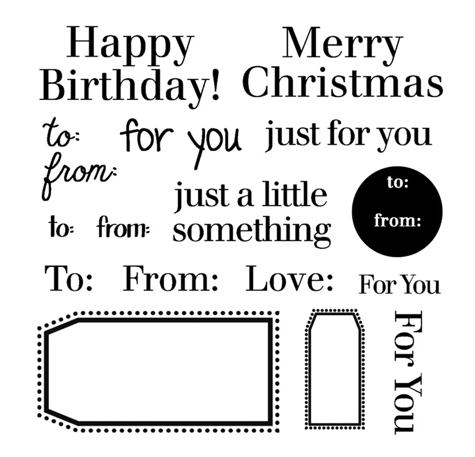 Sizzix Framelits Tags 9pk & stamps #659650 Retail $34.99 by Stephanie Barnard - Image 2 of 4