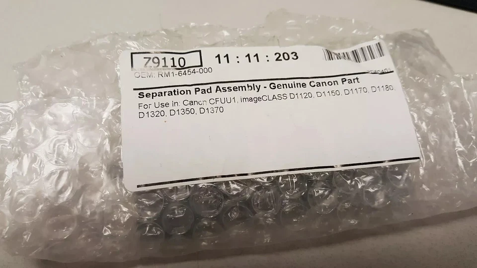 RM1-6454 For Canon imageCLASS D1120 D1150 D1170 D1320 D1350 D1370 SEPARATION PAD - Image 3 of 3