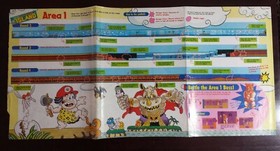 11" x 22" Nintendo Power Hudson's Adventure Island NES Game Authentic Poster