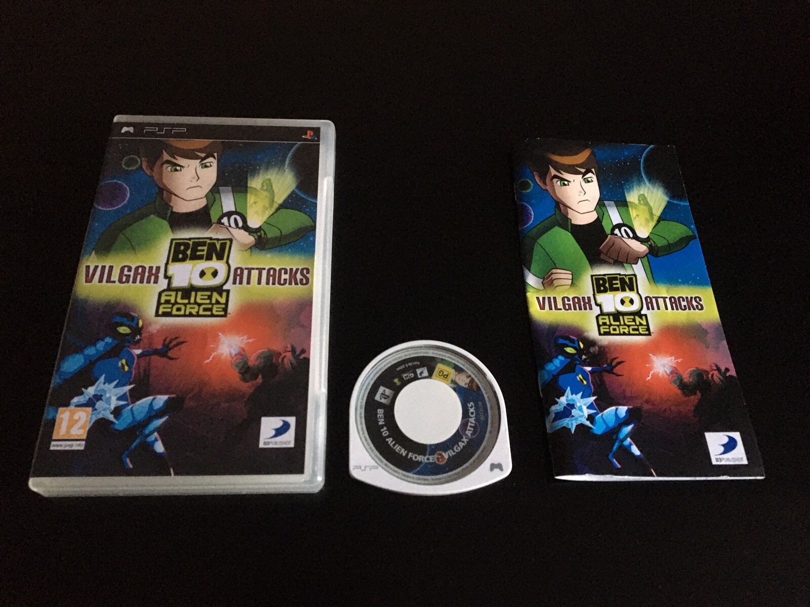 BEN 10 ALIEN FORCE VILGAX ATTACKS SONY PSP EDITION PT ESP PAL COMPLET