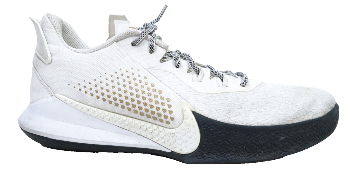 nike mamba fury white metallic gold