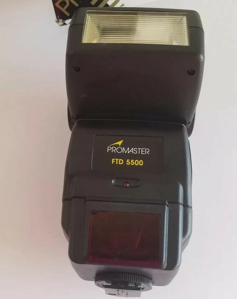 FLASH PROMASTER FTD 5500 SWIVEL BOUNCE CAMERA FLASH SHOE MOUNT MANUAL AUTO TTL - Image 2 of 4