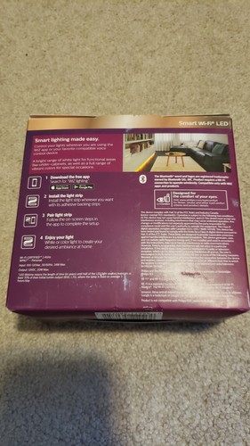 Philips 6.5ft Smart LED Light Strip 20W Wi-Fi Color 1600 Lumens Wiz App - Picture 3 of 6