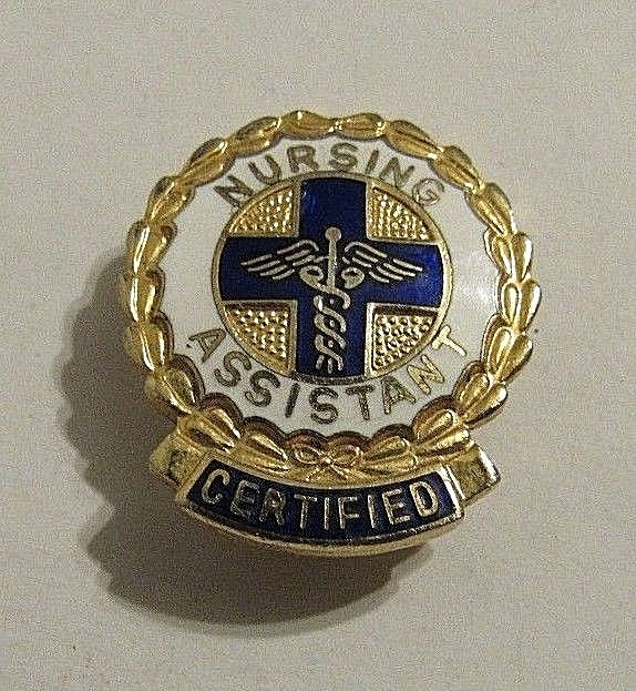 Vintage 1977 Certified Nursing Assistant Lapel Pin Back (LP 45) eBay