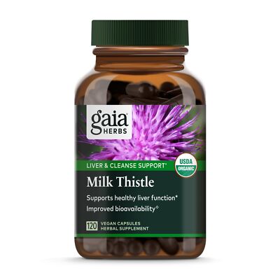 Milk Thistle - Liver Supplement & Cleanse Support for Maintaining Healthy Liv...