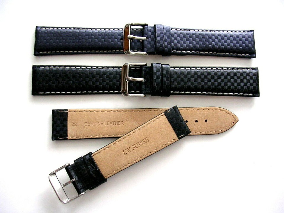 Cinturino In Nylon Per Orologio IWC Pilot Spitfire - Verde/nero, Larghezza 20-22 Mm - Foto 8