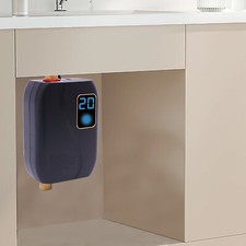 Mini Klein Durchlauferhitzer 3.5 KW elektronisch Tankless Water Heater Schwarz