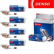 4 Pack Denso Double Platinum Spark Plugs for 1993-1997 SUBARU IMPREZA H4-1.8L