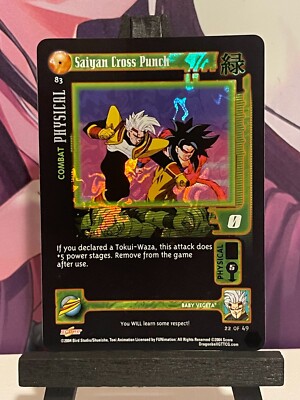 Dragon Ball GT TCG Saiyan Cross Punch 83 Baby Saga Unlimited Alt Foil!
