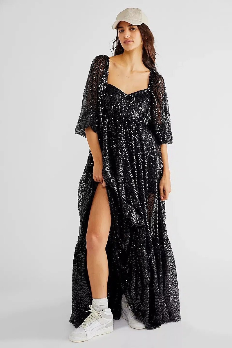 selkie sequin princess dress Selkie Rose Gold Sequin Princess Gown